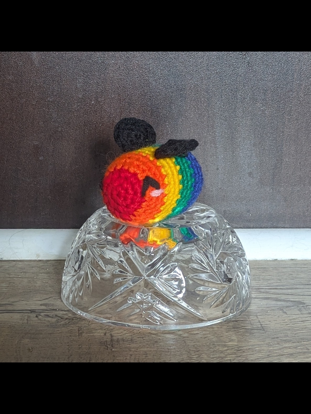 Handmade Rainbow Crochet Bees